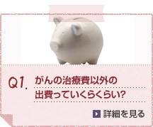 Q1.がんの治療費以外の出費っていくらくらい？