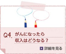 Q4.がんになったら収入はどうなる？