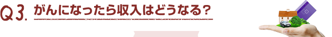 Q1.がんになったら収入はどうなる？