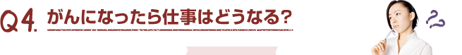 Q1.がんになったら仕事はどうなる？