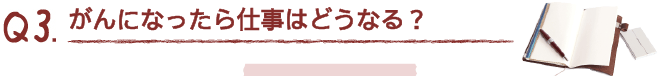 Q3.がんになったら仕事はどうなる？