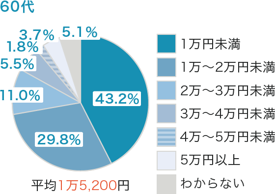 世代別の保険料（月額　60代）